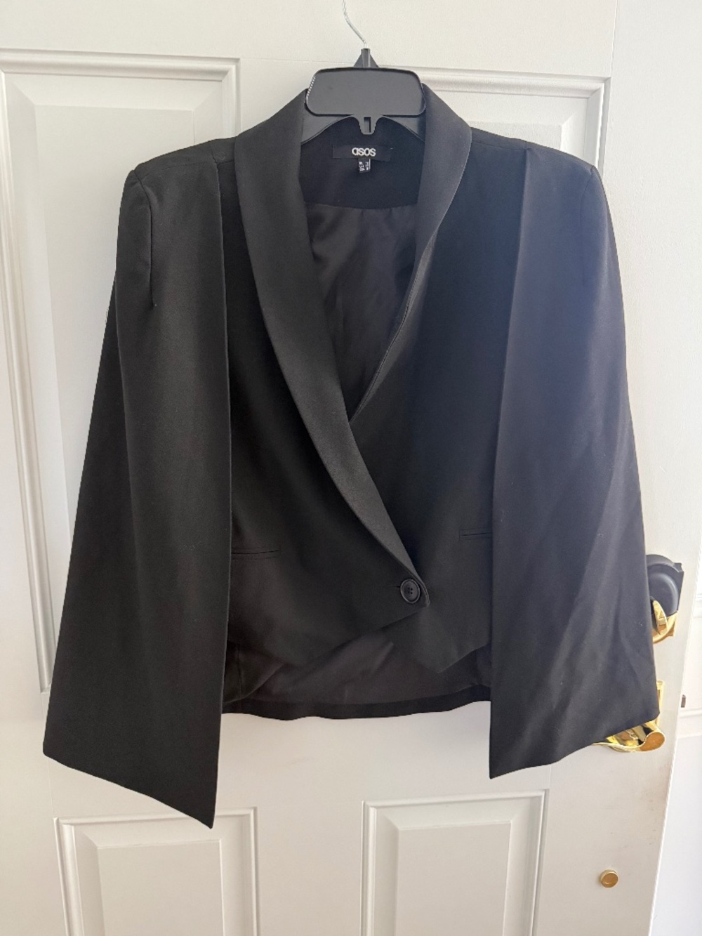 NWOT - ASOS CROP 2FER -BLAZER -VEST WITH CAPE